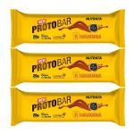 Kit 3X Barra Protobar Whey - 1 Unidade 70g Dulce de Leche Havana - Nutrata