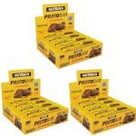 Kit 3X Barra Protobar Whey - 8 Unidades 70g Brownie com  Dulce de Leche Havanna - Nutrata