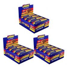 Kit 3X Barra Whey Charge  - 12 Unidades de 45g Amendoim - Nutrata