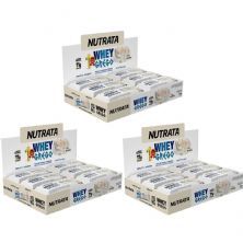 Kit 3X Barra Whey Grego Bar - 12 Unidades de 40g Beijinho - Nutrata