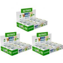 Kit 3X Barra Whey Grego Bar - 12 Unidades de 40g Torta de Lim�o - Nutrata