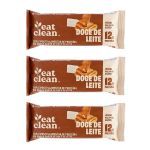 Kit 3X Barrinha de Proteina - 1 Barra 45g Doce de Leite - Eat Clean