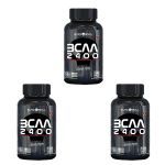 Kit 3X BCAA 2400 Caveira Preta - 100 Tabletes  - Black Skull