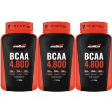 Kit 3X Bcaa 4800mg com Ribose - 120 Tabletes - New Millen