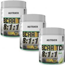 Kit 3X BCAA 8:1:1 - 300g Lim�o - Nutrata
