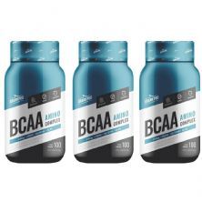 Kit 3X BCAA Amino Complex 2400 - 100 C�psulas - Shark Pro