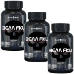 Kit 3X Bcaa FKU - 120 Tablets - Black skull