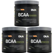 Kit 3X Bcaa Powder - 200g Laranja - Dux Nutrition