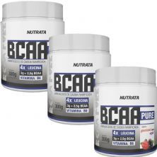 Kit 3X BCAA Pure - 300g Guarana com A�a� - Nutrata