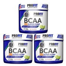 Kit 3X Bcaa Super Pump Powder 6:1:1 - 150g Lim�o - ProFit