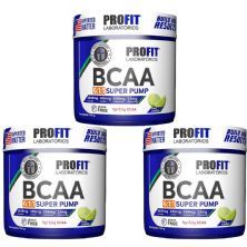 Kit 3X Bcaa Super Pump Powder 6:1:1 - 300g Lim�o - ProFit