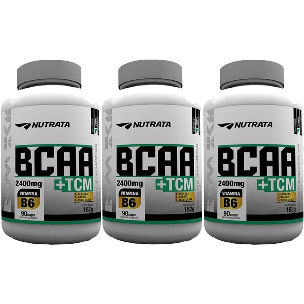 Kit 3X BCAA + TCM - 90 C�psulas - Nutrata