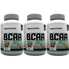 Kit 3X BCAA + TCM - 90 C�psulas - Nutrata