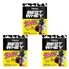 Kit 3X Best Whey - 1 Sach� 40g Achocolatado Toddy - Atlhetica Nutrition