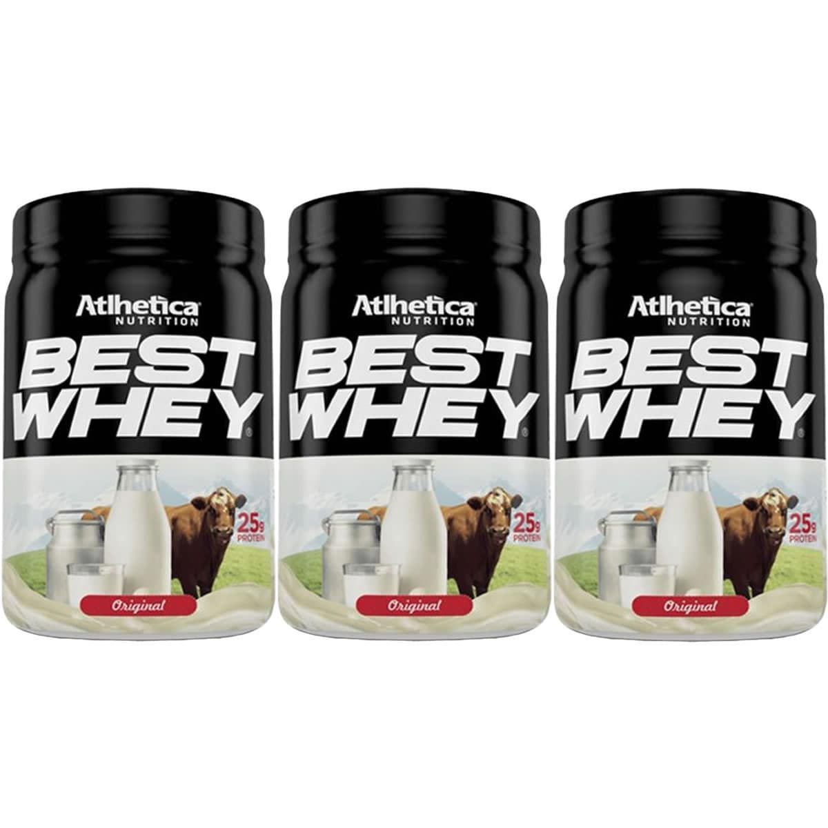 Kit 3X Best Whey - 450g Original - Atlhetica Nutrition