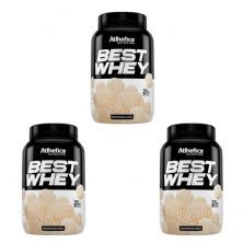 Kit 3X Best Whey - 900g Beijinho de Coco - Atlhetica Nutrition