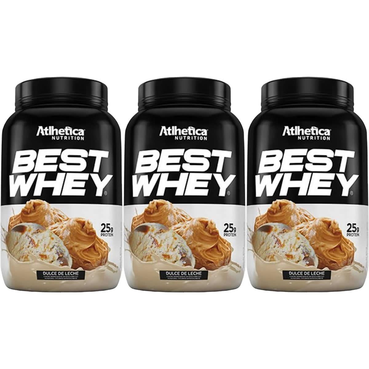 Kit 3X Best Whey - 900g Doce de Leite - Atlhetica Nutrition