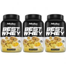 Kit 3X Best Whey - 900g Mousse de Maracuj� - Atlhetica Nutrition