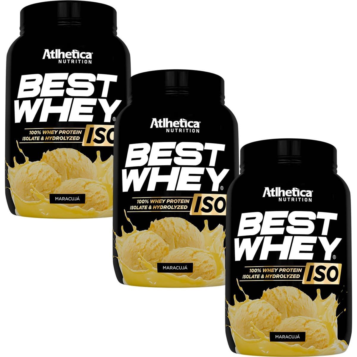 Kit 3X Best Whey Iso - 900g Maracuj� - Atlhetica Nutrition