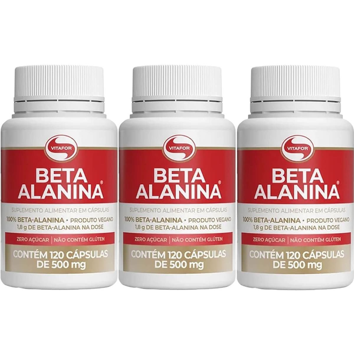 Kit 3X Beta Alanina - 120 C�psulas - Vitafor