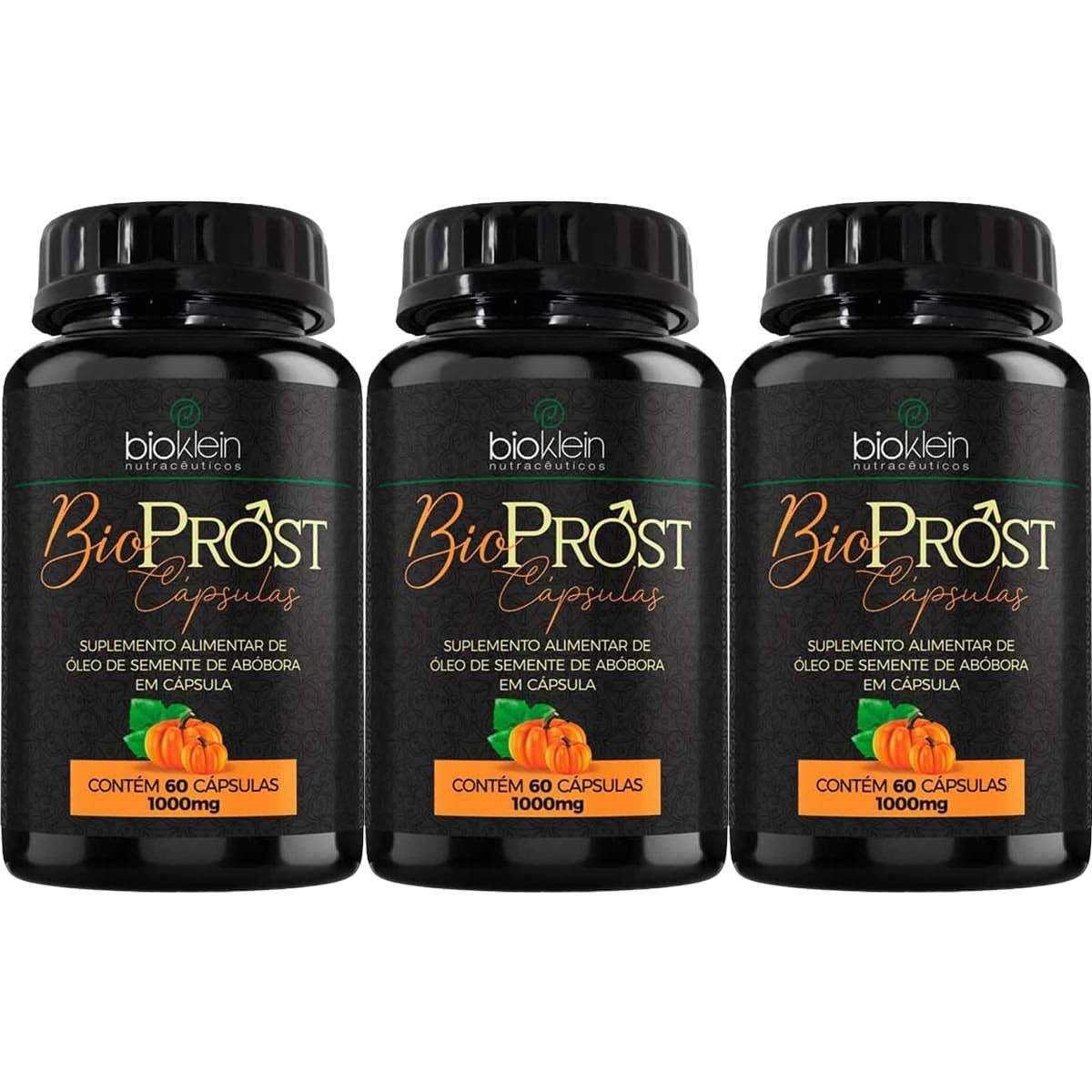 Kit 3X Bio Prost �leo de Semente de Ab�bora - 60 C�psulas - Bioklein