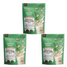 Kit 3X Biomassa de Banana Verde - 200g Natural - Santo �leo