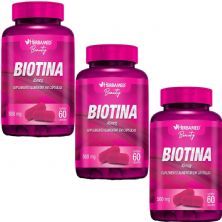 Kit 3X Biotina 45mcg - 60 C�psulas - Herbamed