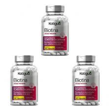 Kit 3X Biotina Dose M�xima - 30 C�psulas - Katigu�