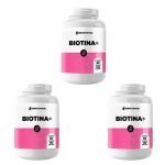 Kit 3X Biotina Plus -  120 C�psulas - NewNutrition