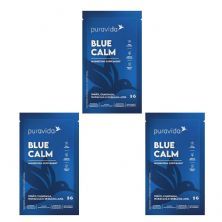 Kit 3X Blue Calm - 1 Sach� de 5g Lim�o - Puravida