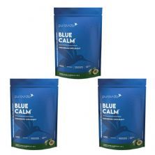 Kit 3X Blue Calm Magnesium Supplement - Refil 350g Lim�o e Maracuj� - Pura Vida