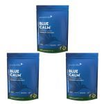 Kit 3X Blue Calm Magnesium Supplement - Refil 350g Lim�o e Maracuj� - Pura Vida