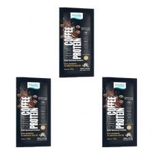 Kit 3X Body Coffee Protein - 1 Sach� 15g Vanilla - Equaliv
