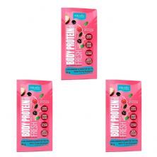 Kit 3X Body Protein Fresh - 1 Sach� 18g Frutas Brasileiras - Equaliv