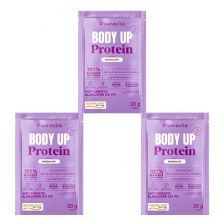 Kit 3X Body Up Protein - 1 Sach� 20g Chocolate - Sanavita