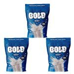 Kit 3X Bold Whey - 450g Refil Cookies e Cream - Bold
