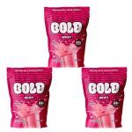 Kit 3X Bold Whey - 450g Refil Mousse de Morango - Bold