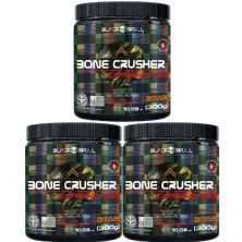 Kit 3X Bone Crusher Caffeine Free - 300g Framboesa - Black Skull