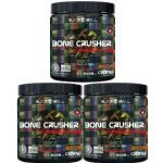 Kit 3X Bone Crusher Caffeine Free - 300g Framboesa - Black Skull