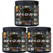 Kit 3X Bone Crusher Nova F�rmula - 150g Frutas Vermelhas - Black Skull