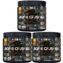 Kit 3X Bone Crusher Nova F�rmula - 150g Uva - Black Skull