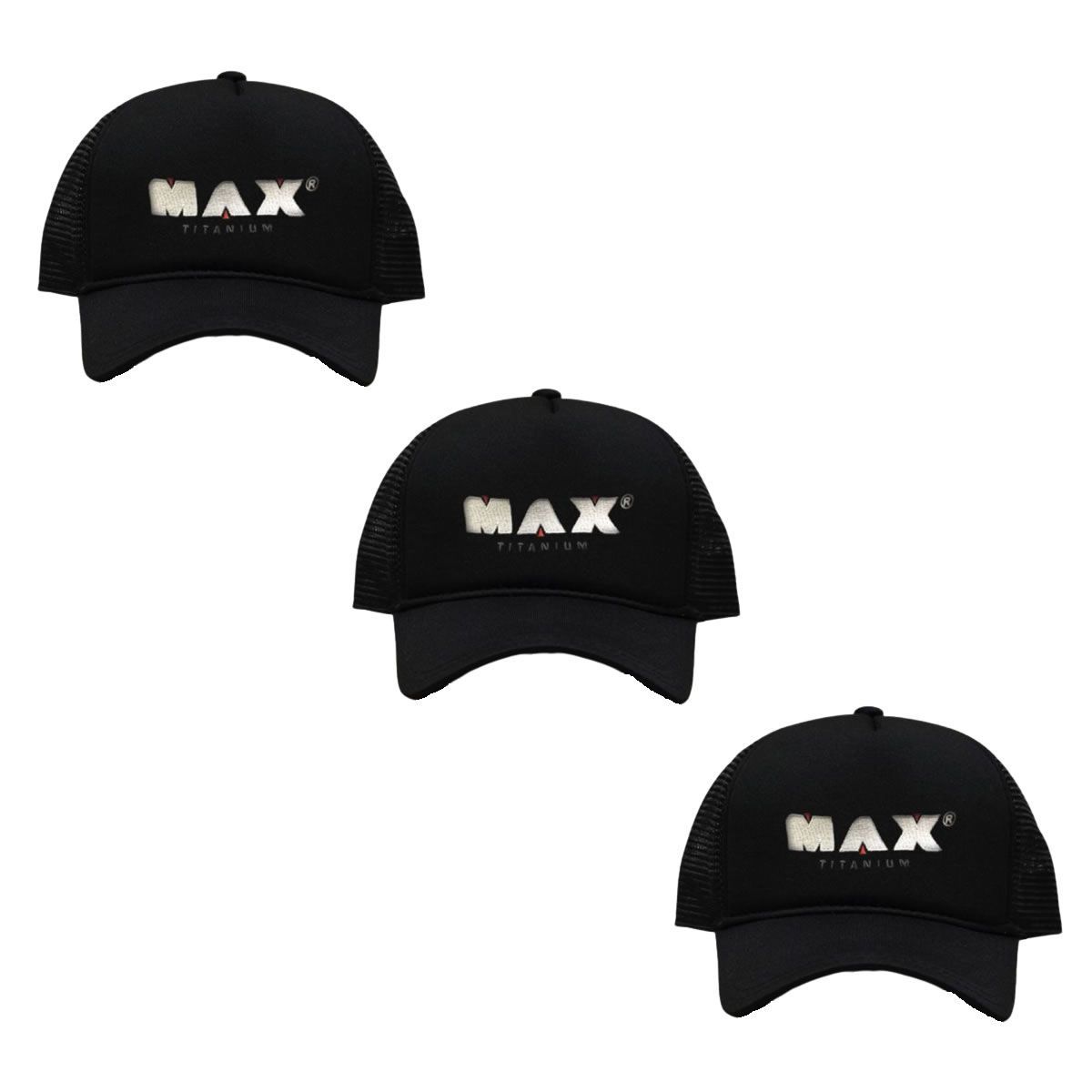 Kit 3X Bone Preto - Max Titanium