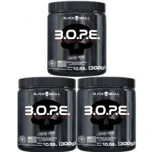 Kit 3X BOPE Beta Pure - 300g Frutas Vermelhas - Black Skull