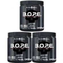 Kit 3X BOPE Pr� Treino - 300g Lim�o - Black Skull