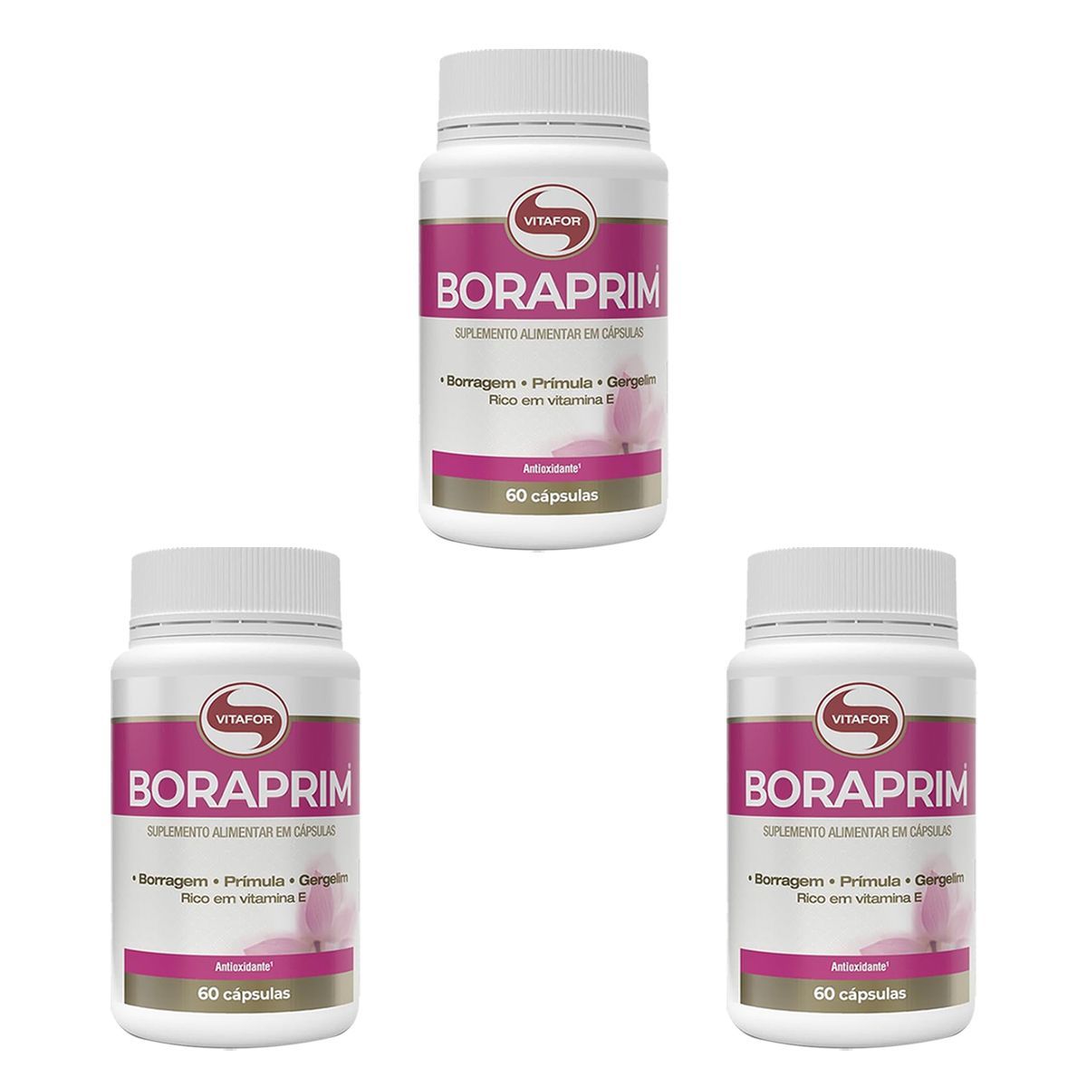 Kit 3X Boraprim - 60 C�psulas - Vitafor
