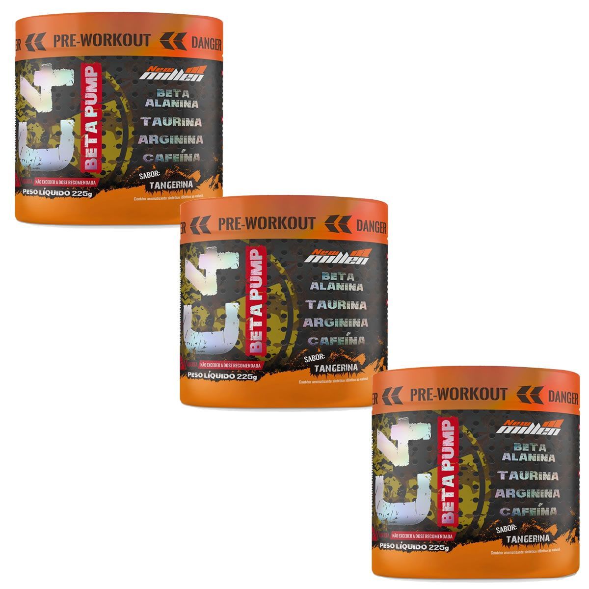 Kit 3X C4 Beta Pump Pr�-Workout - 225g Tangerina - New Millen