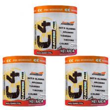 Kit 3X C4 Caffeine Free com Colina - 220g Melancia - New Millen