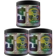 Kit 3X C4 Caffeine Free Pre-Workout - 220g Lim�o - New Millen