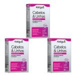 Kit 3X Cabelos & Unhas - 60 C�psulas - Katigu�