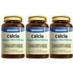 Kit 3X C�lcio Algas Marinhas - 60 C�psulas - VitaminLife